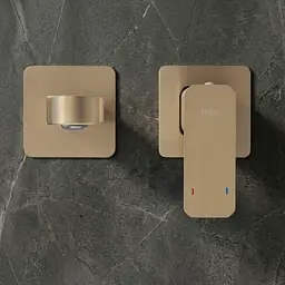 Змішувач для умивальника Rea Arlo + BOX прихованого монтажу brushed gold REA-B5611 - мініатюра 3