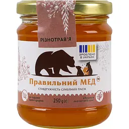 Мед різнотрав'я червня Правильний мед 250 г