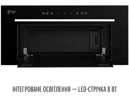 Витяжка вбудована Perfelli DESIGN FILINI 6 NERO - мініатюра 7