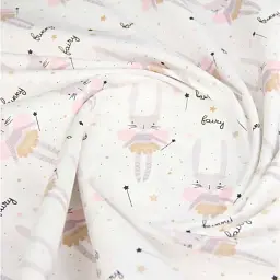 Багаторазова непромокаюча пелюшка Cosas Bunny Fairy 100х140 см біла (Diaper_BunnyFairy_100x140) - мініатюра 6