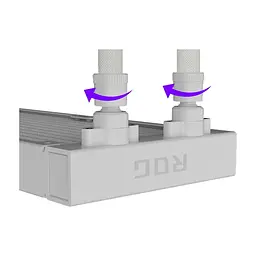 Система рідинного охолодження ASUS ROG Strix LC IV 360 ARGB LCD White (90RC01M2-B0EAY0) - мініатюра 4