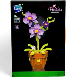 Конструктор квіти Flowers Zuanma NO116-19 деталі 295 - мініатюра 2