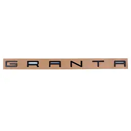 Емблема напис GRANTA Чорна 365х37 мм Пластик на скотчі (на трафареті) (Завод)