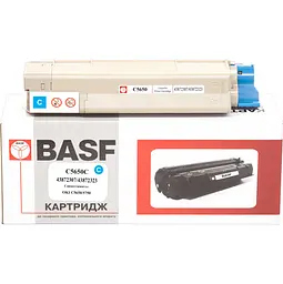 Картридж тон. BASF для OKI C5650/5750 аналог 43872307/43872323 Cyan ( 2000 ст.) (BASF-KT-C5650C) - мініатюра 1