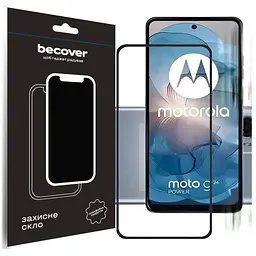 Скло захисне BeCover Motorola Moto G24/G24 Power Black (710716)