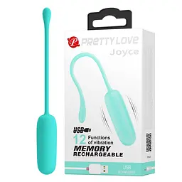 Віброяйце Pretty Love Joyce 18 см бірюзовий - мініатюра 2