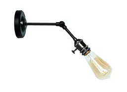 Бра настінне Levistella 752WH1504-1, E27, 60W, чорний метал, сучасний стиль для дому