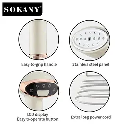 Вертикальний відпарювач Sokany SK-12003 для відпарювання одягу штор міні праска 1500 Вт - мініатюра 4