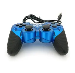 Геймпад джойстик Microkingdom 8600 DoubleShock USB Blue - мініатюра 1