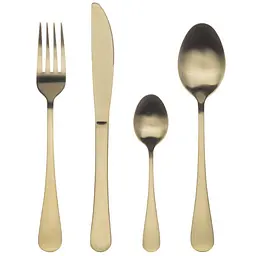Набір столових приборів Bergner Munich champagne matt 24 предмети (BG-5139-CH)