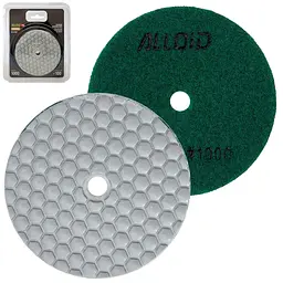 Alloid Pro. Круг алмазний шліфувальний на липучці HEXAGON 100 мм, зерно 1000