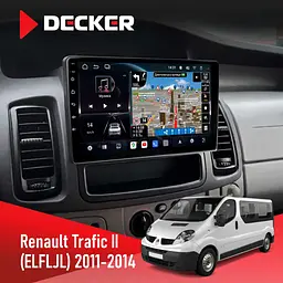 Штатна магнітола Renault Trafic 2011-2014 Decker D10-011 4x64, DSP, 4G, 360 Decker (НФ-00009594)