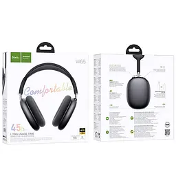 Навушники Hoco бездротові накладні W65 Happy BT headphones Deep Space - мініатюра 2