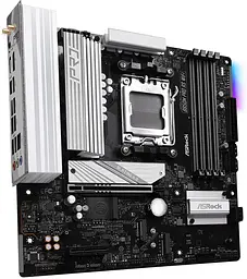 Материнська плата AsRock B850M PRO RS WIFI (B850M PRO RS WIFI) (Socket AM5, AMD B850, Micro-ATX) - мініатюра 2
