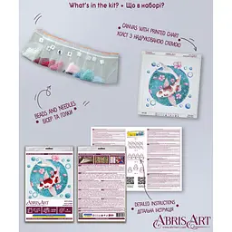 Набір для вишивання бісером Abris Art Карп кої AM-246 15х15 см - мініатюра 7