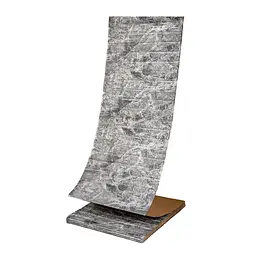 R061-2-20 Панель стінова Sticker Wall в рулоні 3D 700х19600х2мм Мармур Чорний SW-00002279