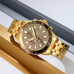 Чоловічий наручний годинник 9335GDGY Gold-Grey Skmei acs0030901 - мініатюра 4