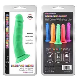 Фалоімітатор Delux Pure Nature Steven.R 22.5 см зелений - мініатюра 2