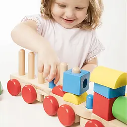 Дерев'яний поїзд з кубиків Melissa&Doug (MD572) - мініатюра 6