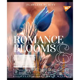 Набір зошитів Yes Romance Blooms A5 в клітинку 36 листів 15 шт. - мініатюра 2