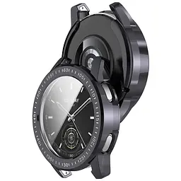 Захисний чохол Tamister для смартгодинника Xiaomi Watch S3 з плівкою темно-сірий - мініатюра 4