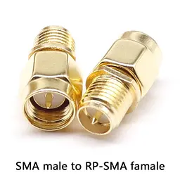 SMA перехідник з SMA male на RP-SMA female зі штирьком з 2-х сторін (100846) - мініатюра 3
