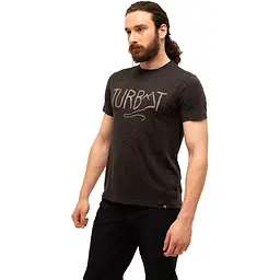 Футболка чоловіча Turbat Magic Logo SS Mens M Темно-сірий