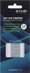 Термоінтерфейс Gelid Solutions GP-Extreme Thermal Pad 120x20x2.5 mm TP-GP05-F - мініатюра 4