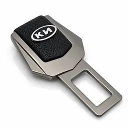 Заглушка ременя безпеки з логотипом KIA New Темний хром 1 шт