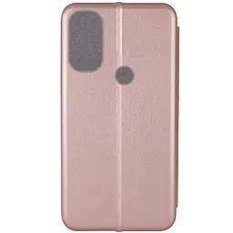 Шкіряний чохол-книжка Classy для Motorola Moto E40 Rose Gold - мініатюра 4