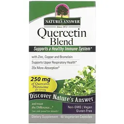 Кверцетин Nature's Answer Quercetin Blend 250 мг 60 вегетаріанських капсул - мініатюра 2