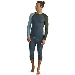 Термокофта Ortovox 120 Comp Light Long Sleeve M M Синій/Сірий (1054-025.001.1166) - мініатюра 4