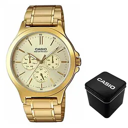 Чоловічий годинник Casio MTP-V300G-9A Золотистий ( AT1141-0200 )