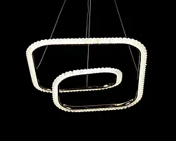 Люстра стельова LED Splendid Ray LF9808/1, регулювання висоти 20-115 см, золото, білий, сучасний стиль - мініатюра 3