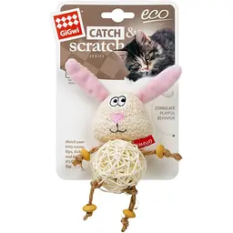 Іграшка для котів GiGwi Catch&Scratch Зайчик 10 см - мініатюра 2