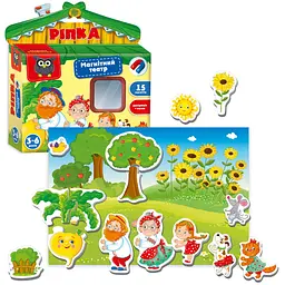 Магнітний театр Vladi Toys Академія розвитку Ріпка укр. мова (VT3206-29) - мініатюра 2
