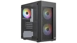 Корпус AeroCool Hexform-G-BK-v2 FRGB Black (ACCS-PV38033.11)