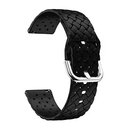 Ремінець Twist для Xiaomi Amazfit Bip Bip Lite Bip U Bip 1S Bip 3 - чорний ширина кріплення 20мм силікон Watchbands (W31-4WB13160120) - мініатюра 2