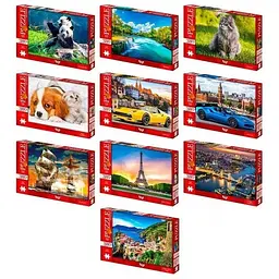 Пазли Danko Toys 380 елементів Різнокольоровий shop (4823102812946)