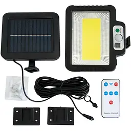 Прожектор вуличний ліхтар на сонячній батареї 250W з датчиком руху Solar Energy Lamp - T09
