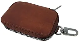 Ключниця Luxury Key Case натуральна шкіра Коричнева - мініатюра 4