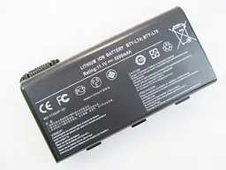 Акумулятор для ноутбука MSI BTY-L74, 5200 mAh, 6cell, 11.1V, Li-ion, чорний - мініатюра 2