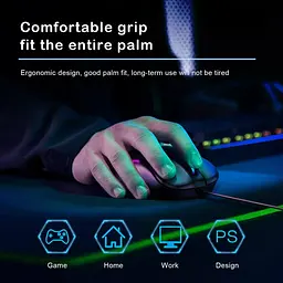 Миша ONIKUMA Gaming CW907 RGB підсвітка провідна чорна - мініатюра 6