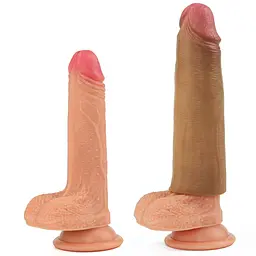 Насадка на пеніс Revolutionary Silicone Nature Extender 1.5, коричнева LOVETOYS 66-LV4211 103666 - мініатюра 4