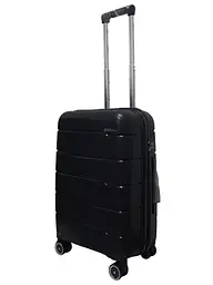 Валіза мала S+ з поліпропілену Milano bag 0305 52л Чорний - мініатюра 2