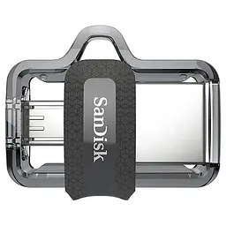 Флеш-накопичувач Sandisk USB 3.0 Ultra Dual OTG 64Gb (150 Mb/s) (SDDD3-064G-G46) - мініатюра 2