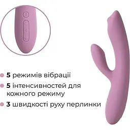 Вібратор-кролик із перлинною стимуляцією точки G Svakom Trysta Neo Violet - мініатюра 4