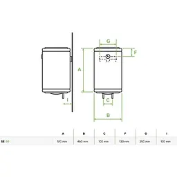 Бойлер Bandini Water Heaters SE 50 [SE0050C5VR337] [140050] - мініатюра 6