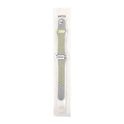 Ремінець Apple Watch Nike Sport 38/40/41 мм Сірий+Жовтий S (3) - мініатюра 2