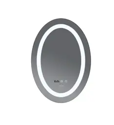 Дзеркало Mixxus Plain MV02-50x70 (годинник, LED-підсвічування, антизапотівання) (MI6010) - мініатюра 3